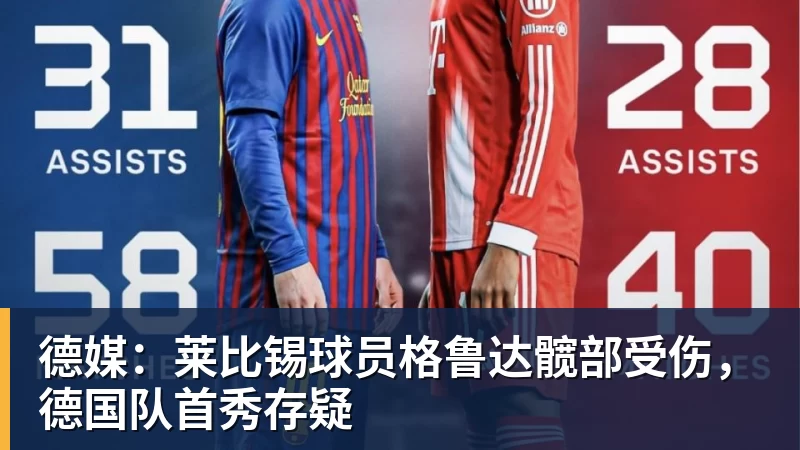 德媒：莱比锡球员格鲁达髋部受伤，德国队首秀存疑