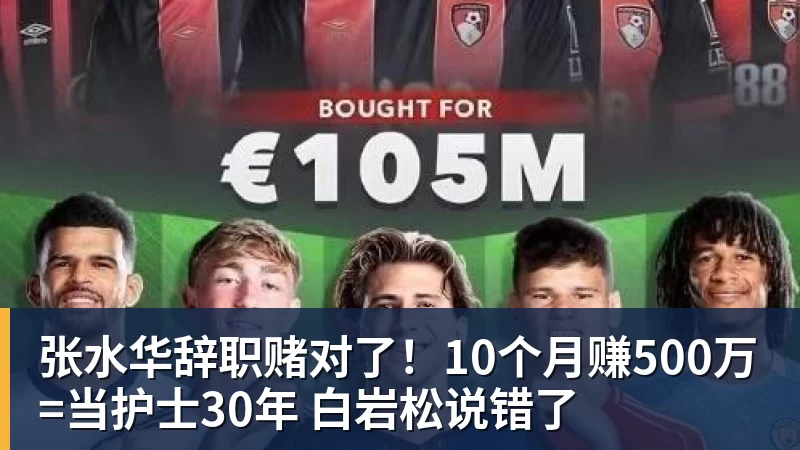 张水华辞职赌对了！10个月赚500万=当护士30年 白岩松说错了